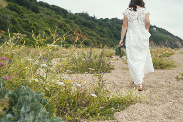 'Petal' loose fitting cotton lace dress