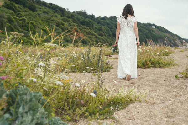 'Petal' loose fitting cotton lace dress