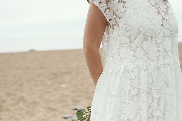 'Petal' loose fitting cotton lace dress