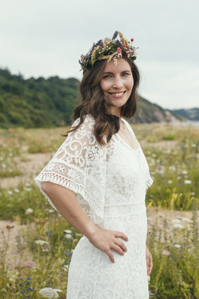 'Georgia' cotton lace bridal dress