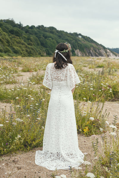 'Georgia' cotton lace bridal dress