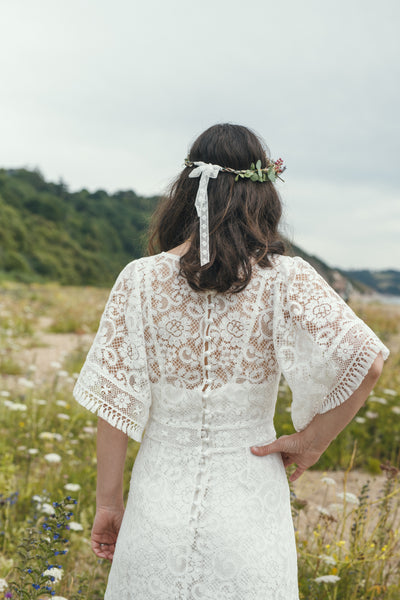 'Georgia' cotton lace bridal dress