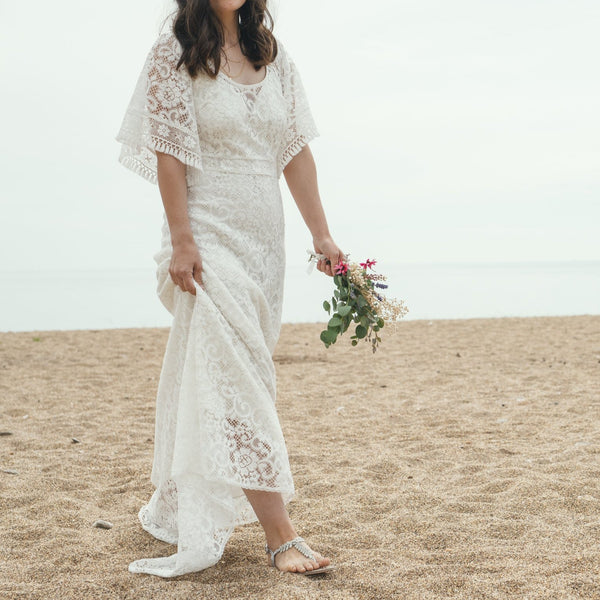 'Georgia' cotton lace bridal dress