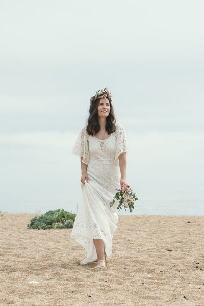 'Georgia' cotton lace bridal dress