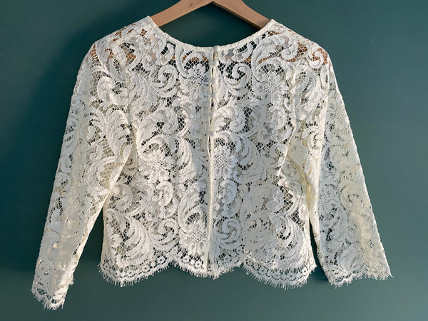 ‘Maria’ 3/4 sleeve lace top