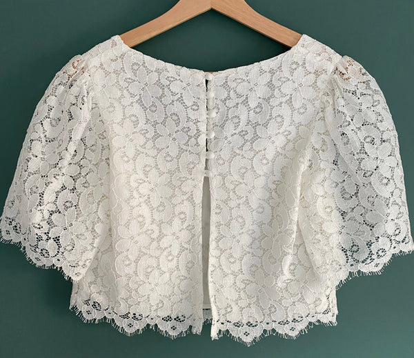 ‘Daisy' organic cotton lace top