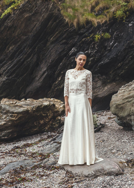 ‘Florence' Hemp/silk bridal skirt