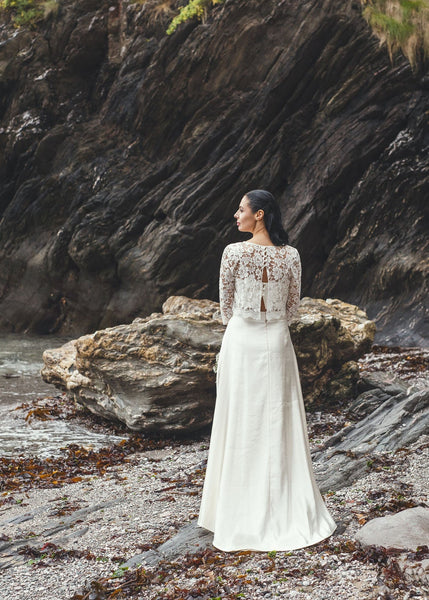 ‘Florence' Hemp/silk bridal skirt