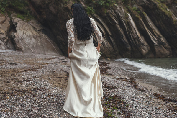 ‘Florence' Hemp/silk bridal skirt