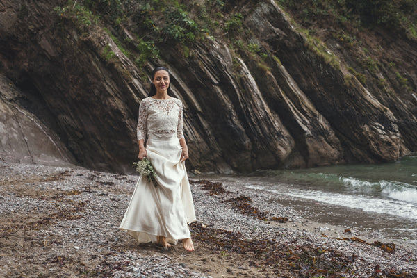 ‘Florence' Hemp/silk bridal skirt