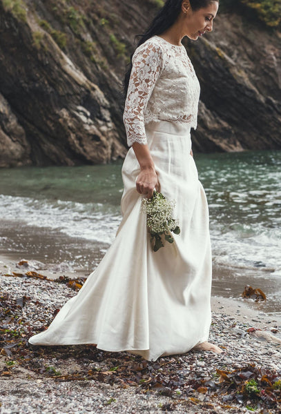 ‘Florence' Hemp/silk bridal skirt