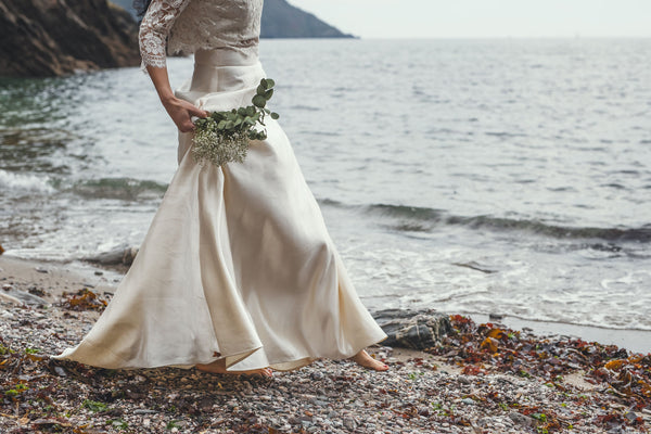 ‘Florence' Hemp/silk bridal skirt