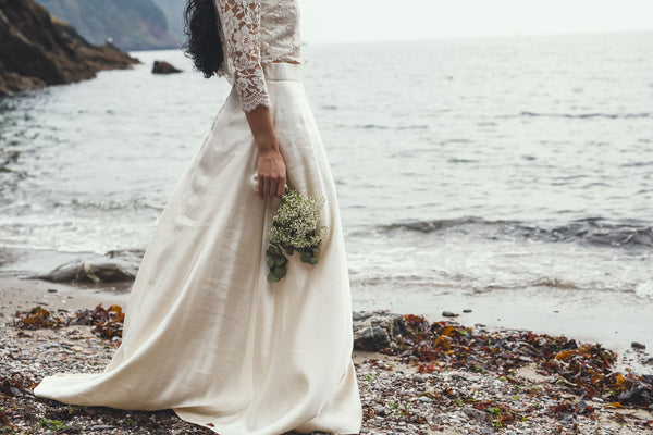 ‘Florence' Hemp/silk bridal skirt