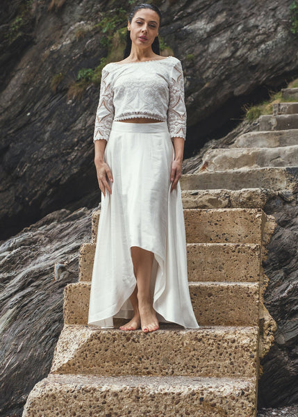 ‘Juliette' top in cotton lace