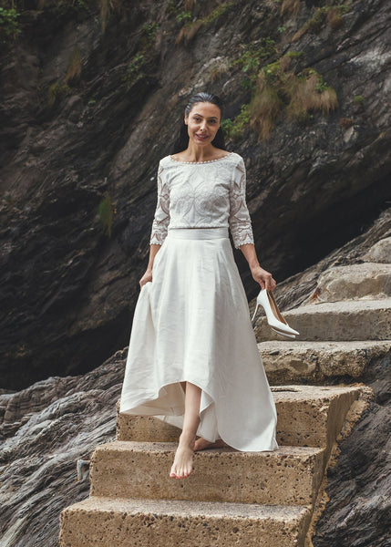 ‘Juliette' top in cotton lace