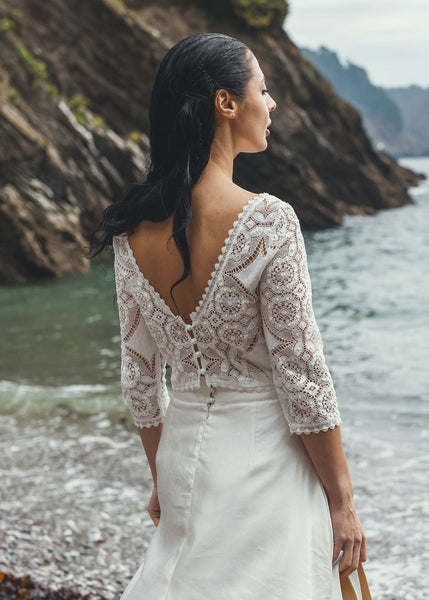 ‘Juliette' top in cotton lace