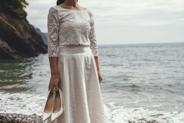‘Juliette' top in cotton lace