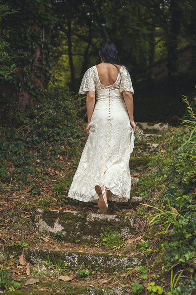 ‘Emily' cotton lace bridal dress