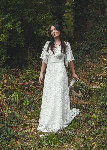 'Georgia' cotton lace bridal dress