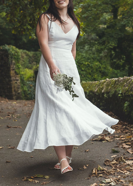‘Santorini' Linen Dress