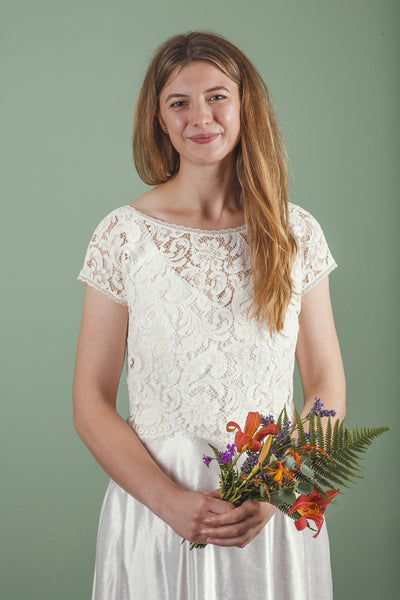 ‘Charlie' low back lace top