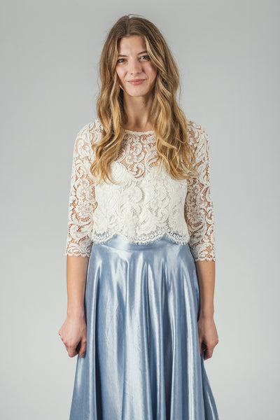 ‘Maria’ 3/4 sleeve lace top