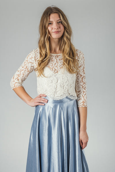 ‘Maria’ 3/4 sleeve lace top