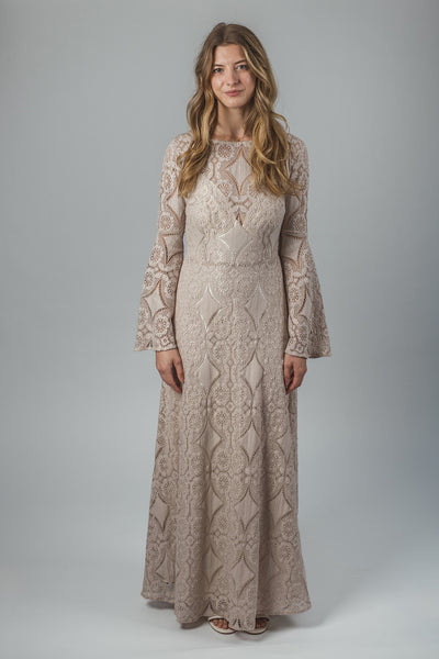 'Forest' cotton lace dress