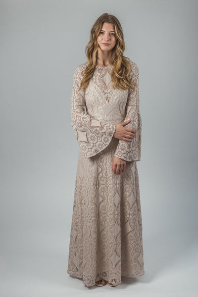 'Forest' cotton lace dress