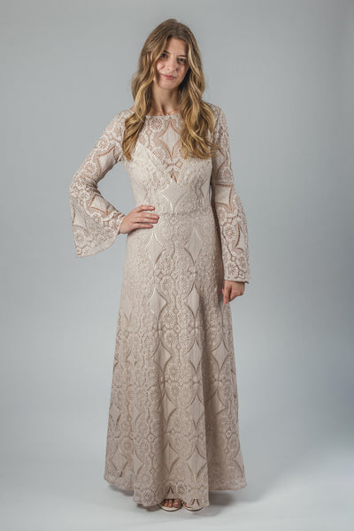 'Forest' cotton lace dress