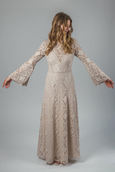 'Forest' cotton lace dress