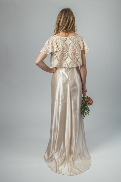 ‘Sennen’ cotton lace shrug/ cardigan