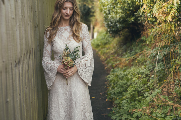 'Forest' cotton lace dress