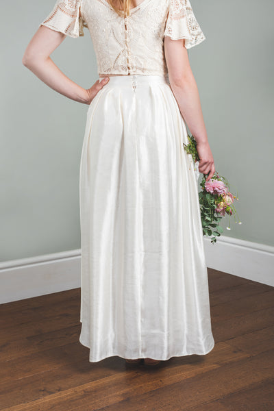 'Joy' hemp/silk bridal skirt