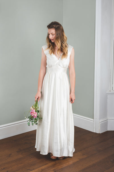 'Eliza' Hemp/silk bridal dress