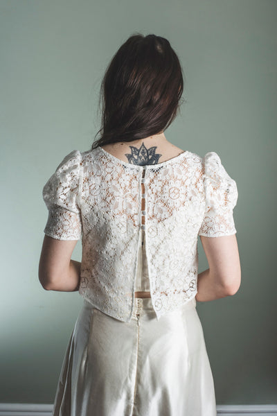 'Olivia' V-neck lace top