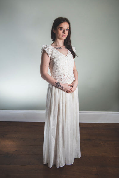 'Nola' V-neck bridal top
