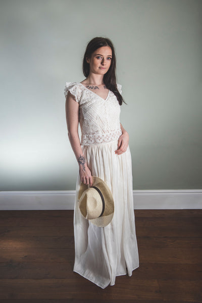 'Nola' V-neck bridal top