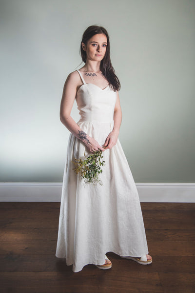 'Sweetheart' Linen Dress