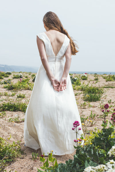 'Eliza' Hemp/silk bridal dress