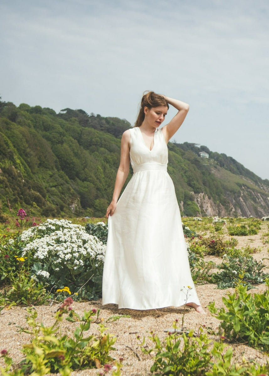 'Eliza' Hemp/silk bridal dress