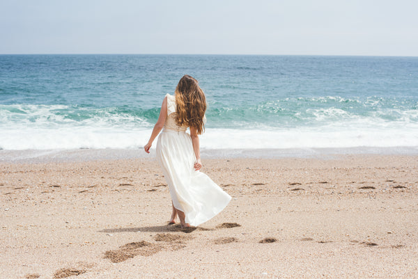 'Joy' hemp/silk bridal skirt