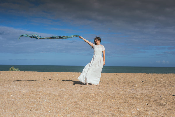'Sweetheart' Linen Dress