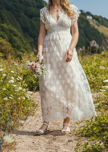 'Skye' Chantilly lace bridal dress