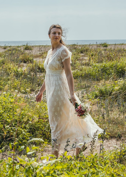 'Skye' Chantilly lace bridal dress