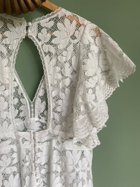 'Olivia' cotton lace bridal dress