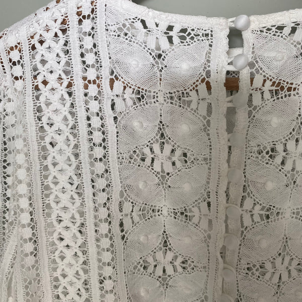 ‘Cora’ flared sleeve bridal top