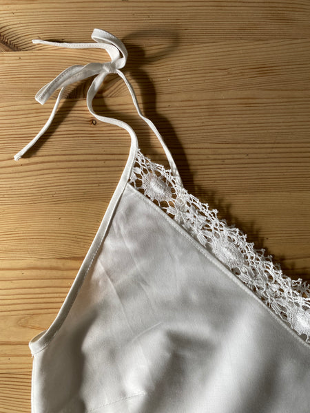 Organic cotton & lace summer pyjamas, shorts & cami