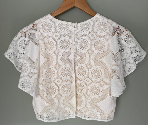 ‘Bronwyn’ cotton lace top