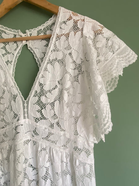 'Olivia' cotton lace bridal dress